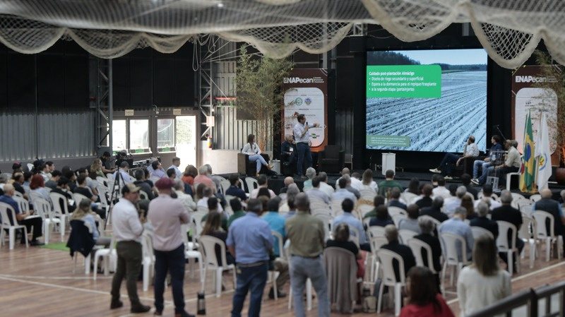 Plateia acompanhando palestra em edição anterior do ENAPecan